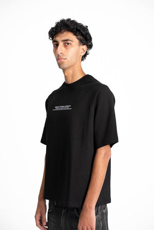 Noxen Black Tee - front view