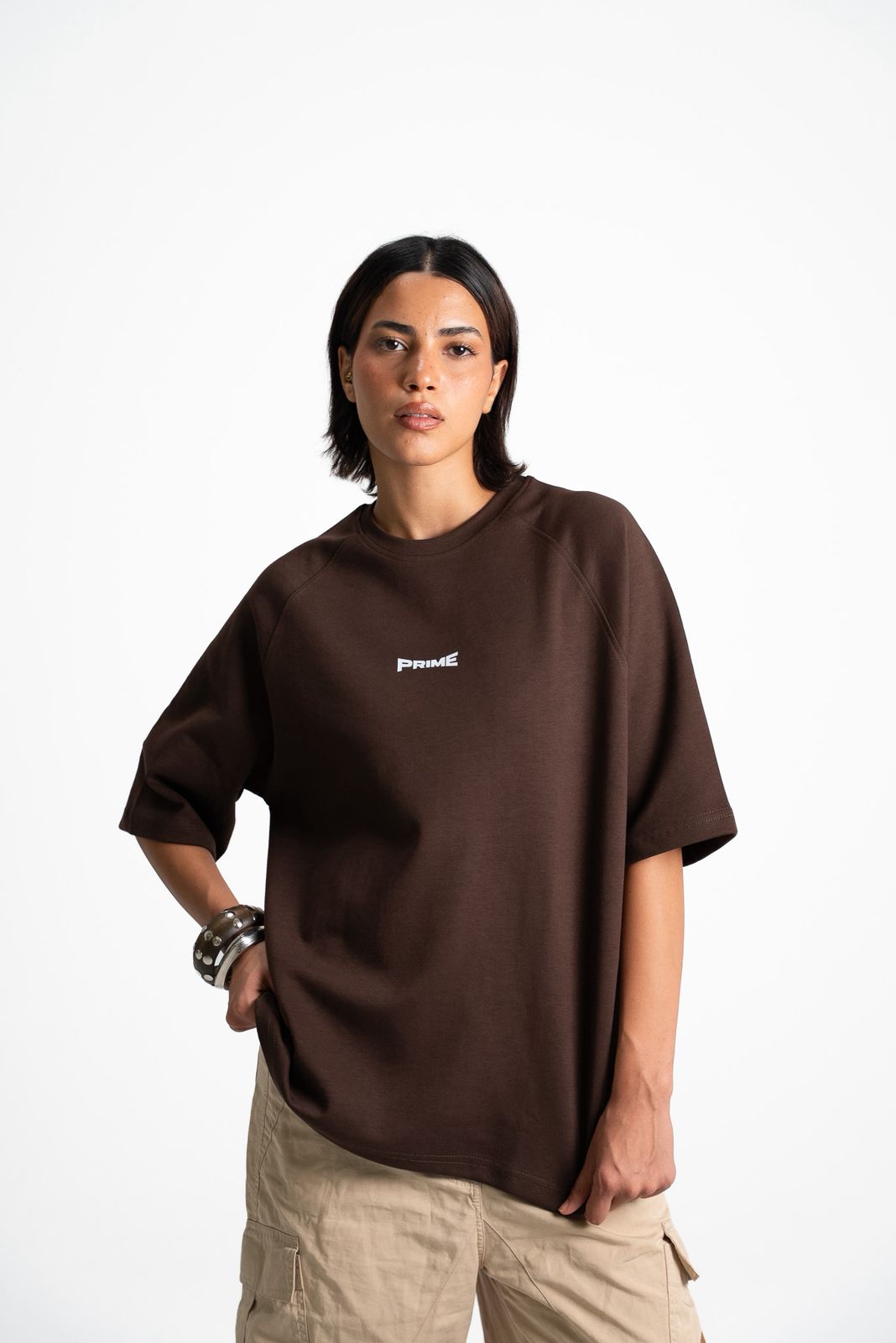 Noxen Brown Tee - front view