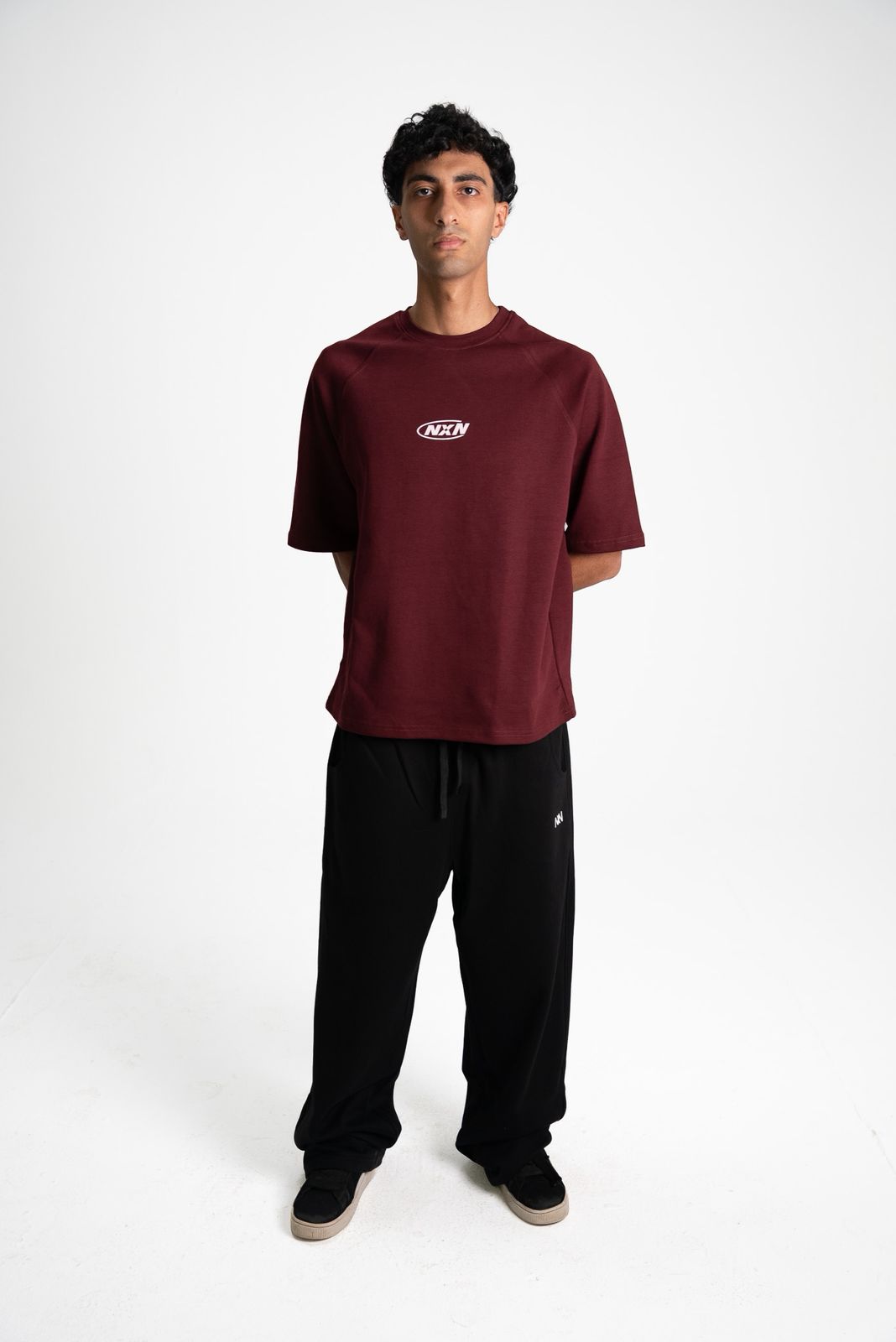 Noxen Burgandy Tee - front view