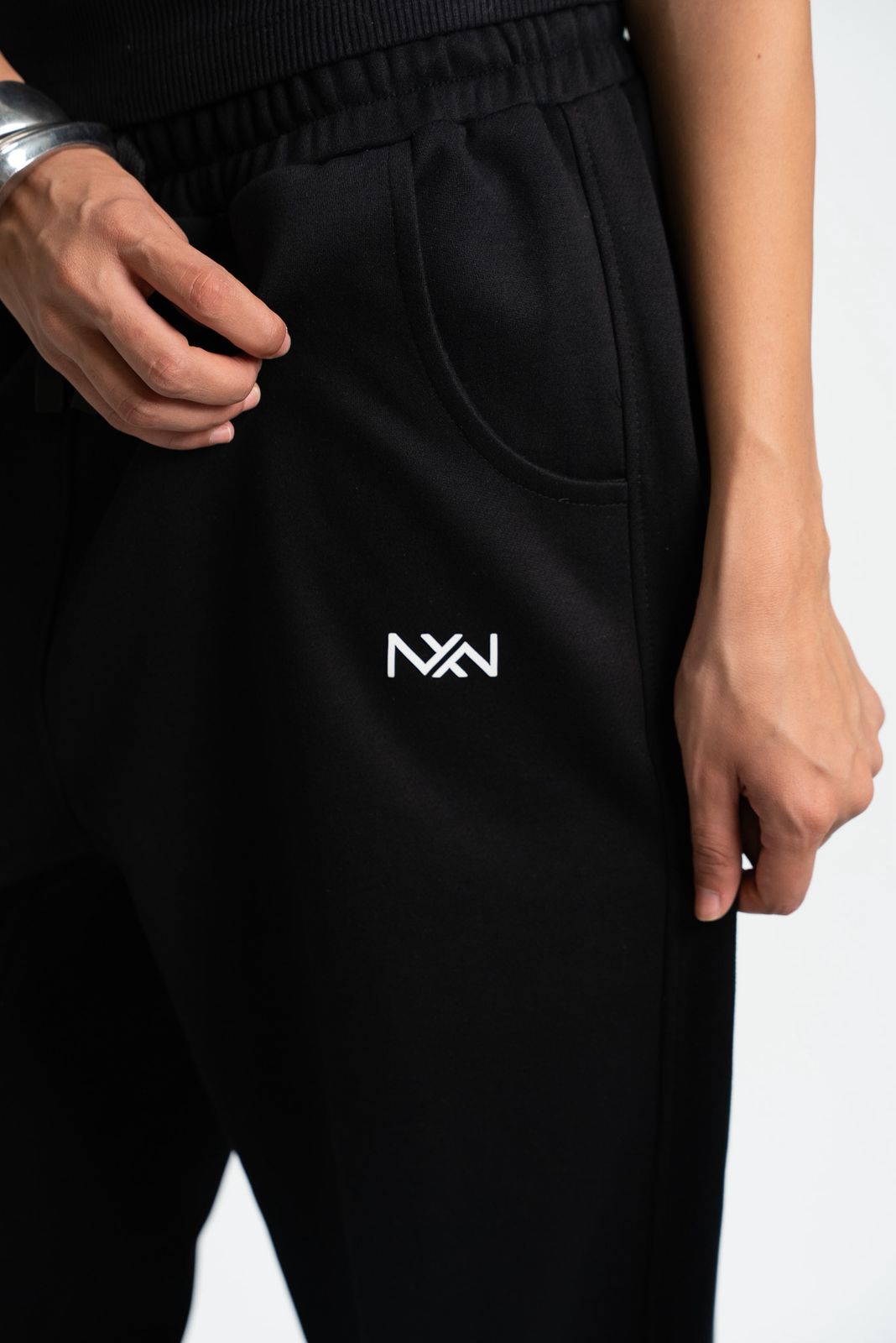 Black Wide-Leg Sweatpants - view 5